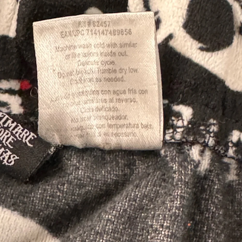 Disney Nightmare Before Christmas Pajama Pants Kids L Black Jack Skellington